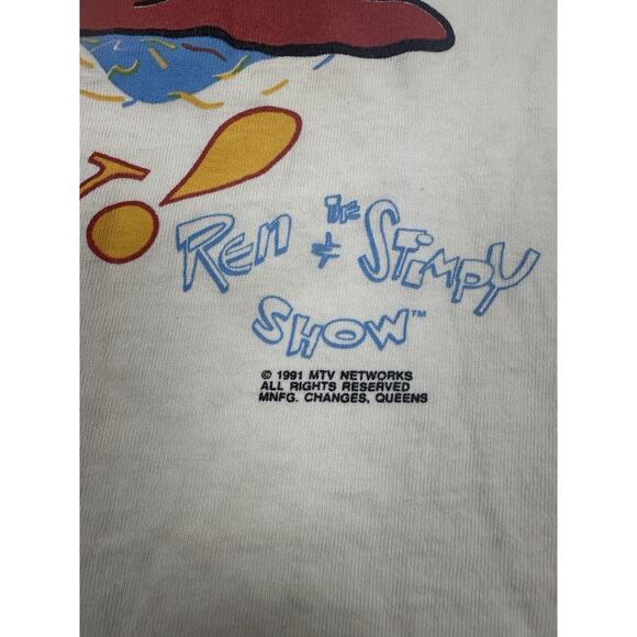 Vintage 1991 The Ren and Stimpy Show Promo Shirt - Picture 3 of 9